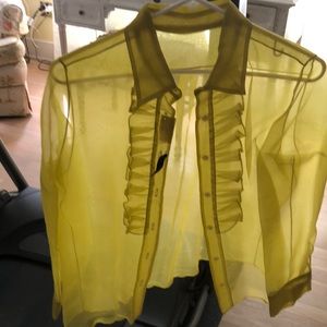 Harvey Faircloth Organza see through blouse